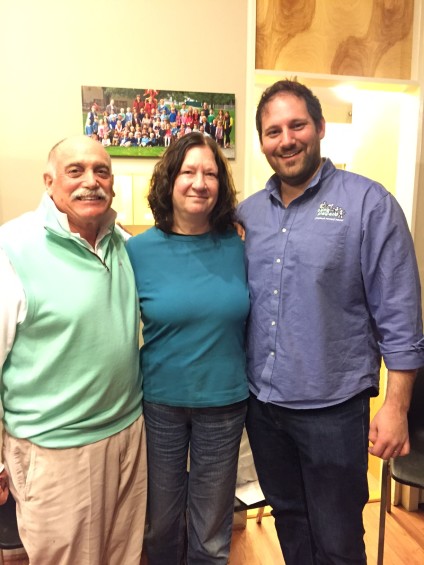 Aunt Nancy with Uncle Gary and Uncle Steve 